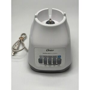 Oster Duralast Classic Blender Base‎ Motor White Gray Ice Crush Pulse